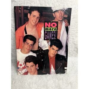 Pop New Kids On The Block No More Games Tour 1990 Concert Program Book